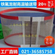 上海铁氟龙耐高温输送带 耐高温帆布 毛毡 特氟龙 尼龙 片基 玻璃机 烫光机你拉布机 果蔬清洗机 冷却塔 打包机输送带